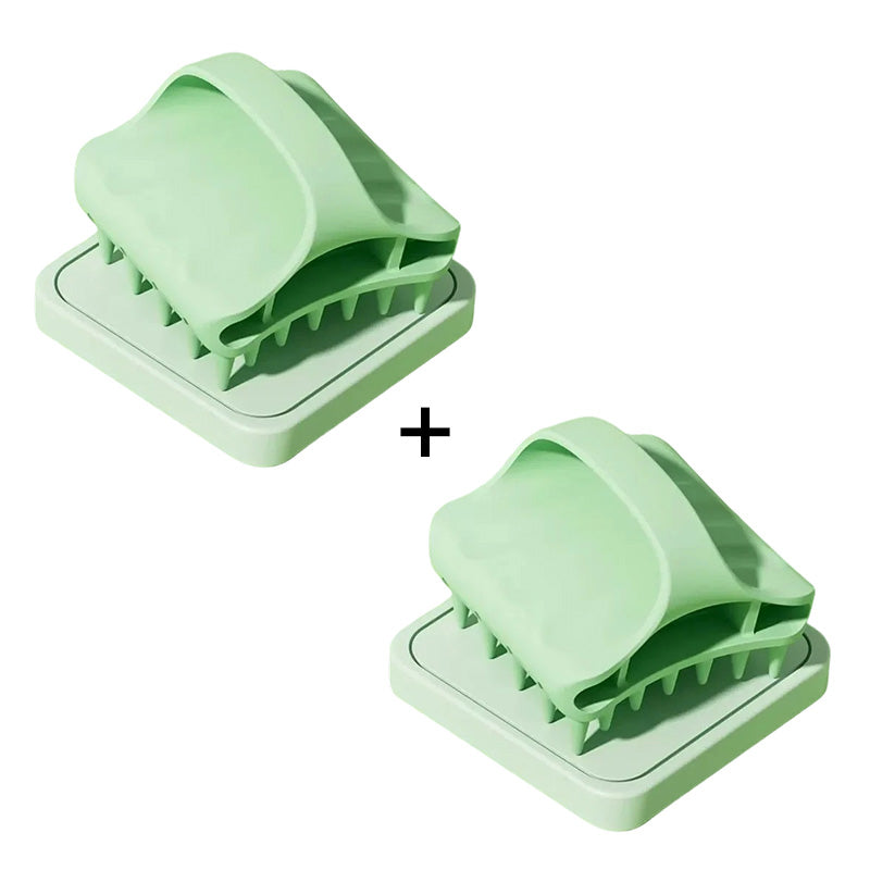 Aarenza silicone scalp massager with soft silicone bristles for gentle scalp relaxation and health benefits.