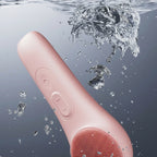 Arenzza electric face scrubber with heat and vibration for deep cleansing and skin rejuvenation, showing the device in use.