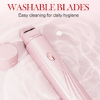 Arenzza portable dual-head electric epilator for hair removal, compact design, suitable for face and body grooming.