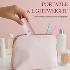 Arenzza portable dual-head electric epilator for hair removal, compact design, suitable for health and beauty use.
