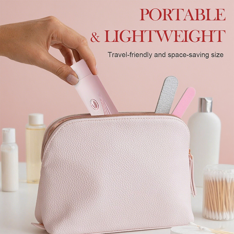 Arenzza portable dual-head electric epilator for hair removal, compact design, suitable for health and beauty use.