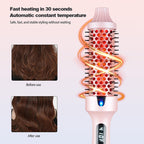Arenzza fluffy thermal styling comb with negative ion technology, designed for healthy, voluminous hair styling.