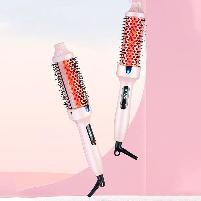 Arenzza fluffy thermal styling comb with negative ion technology, designed for hair styling and smoothing.