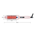 Arenzza fluffy thermal styling comb with negative ions for healthy hair, featuring a sleek handle and bristles for smooth styling.