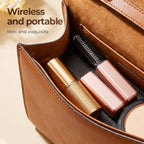 Arenzza portable cordless mini hair straightener comb with sleek design, small size, and user-friendly controls for easy styling.