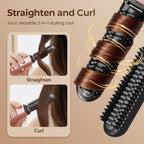 Arenzza portable cordless mini hair straightener comb with sleek design, ideal for quick styling on the go.