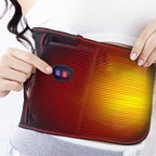 Arenzza electric heating waist belt with massage function, showing adjustable strap and control panel for health and beauty relief.