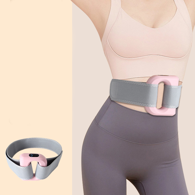 Arenzza 5-speed handheld massager ring with adjustable belt for muscle relief and relaxation, shown in a close-up image.