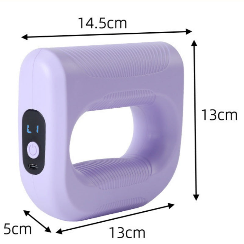 Arenzza 5-speed handheld massager ring with adjustable belt, compact health and beauty device for muscle relaxation.