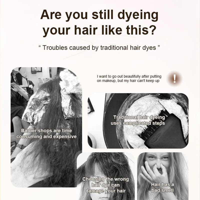 Arenzza 3-in-1 hair dye comb for easy hair coloring, shown on a white background, highlighting its compact design and multi-functionality.