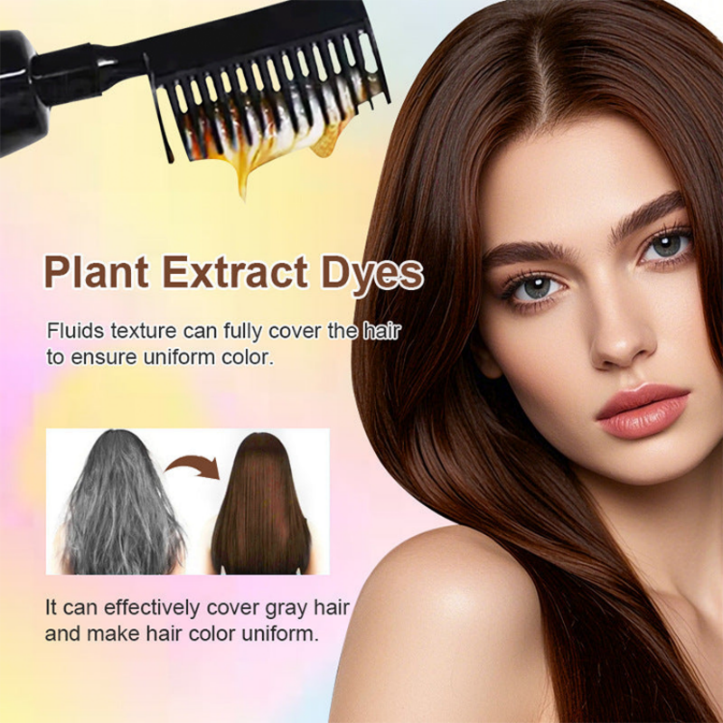 Arenzza 3-in-1 Hair Dye Comb for easy hair coloring, featuring multiple combing functions in a compact design.