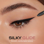 Arenzza 2-in-1 eyeshadow liner with blending brush, showcasing the sleek black eyeliner and soft blending brush for eye makeup.