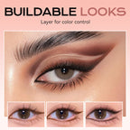 Arenzza 2-in-1 eyeshadow liner with blending brush for versatile eye makeup application, featuring sleek design and dual-function tools.