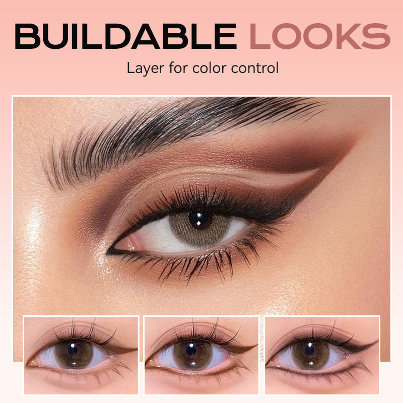 Arenzza 2-in-1 eyeshadow liner with blending brush for versatile eye makeup application, featuring sleek design and dual-function tools.