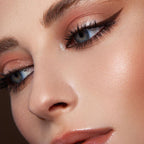 Arenzza 2-in-1 eyeshadow liner with blending brush, featuring sleek black packaging and a dual-ended applicator for eye makeup.