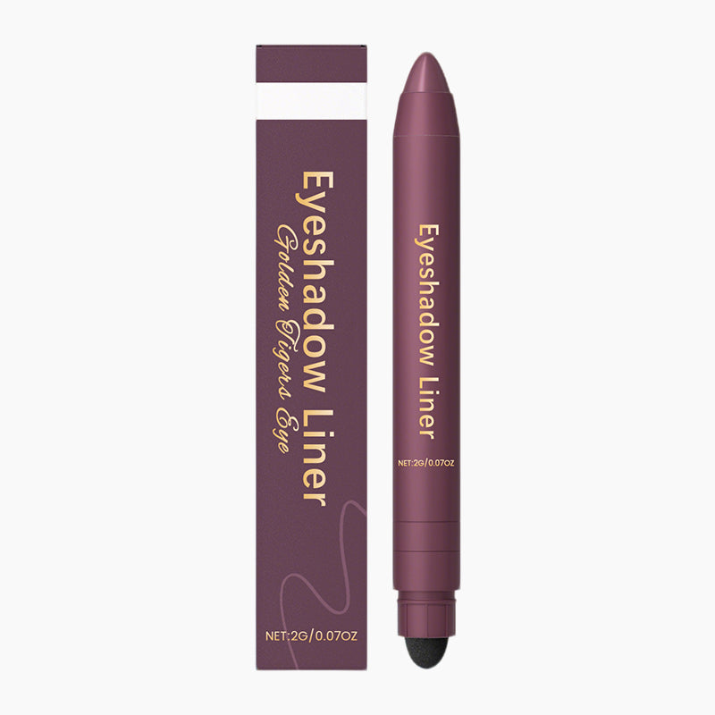Arenzza 2-in-1 eyeshadow liner with blending brush in sleek packaging, showing the dual-ended design and applicator.