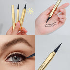 Arenzza waterproof liquid eyeliner pen with a sleek black design, showcasing its precise tip for long-lasting eye makeup application.