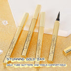 Arenzza waterproof liquid eyeliner pen with a black cap and fine tip, ideal for precise eye makeup application.