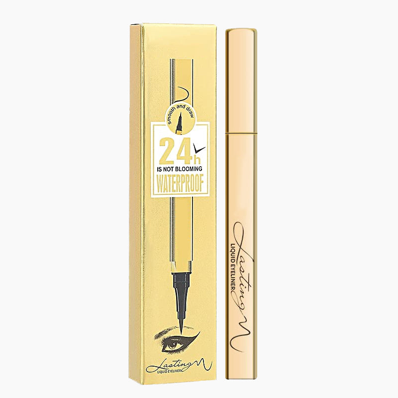 Arenzza waterproof liquid eyeliner pen with a black cap and fine tip, designed for precise eye makeup application.