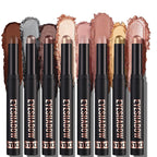 Arenzza glitter eyeshadow stick in vibrant colors, waterproof and long-lasting, with a smooth, multi-use design for eye makeup.