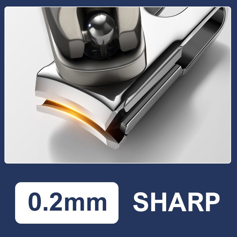 Arenzza Effortless Nail Clipper with 360° swivel head for easy trimming of nails for both hands, in a sleek design.