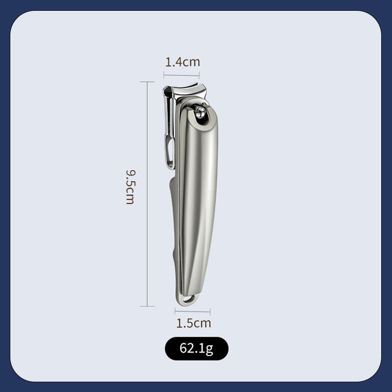 Arenzza Effortless Nail Clipper with 360° swivel head for easy use on both hands, featuring a sleek, ergonomic design for precise trimming.