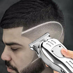 Arenzza vintage engraving LCD digital hair clipper with display and adjustable blades for precise grooming, health and beauty device.