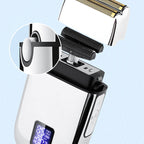 Arenzza vintage engraving LCD digital display hair clipper with sleek design, showcasing its modern health and beauty grooming features.