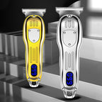 Arenzza vintage engraving LCD digital display hair clipper with sleek design and adjustable blades for precise haircutting.