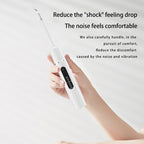 Arenzza ultrasonic teeth cleaner with multi-function and multi-speed settings, featuring a sleek white handheld design for dental health.