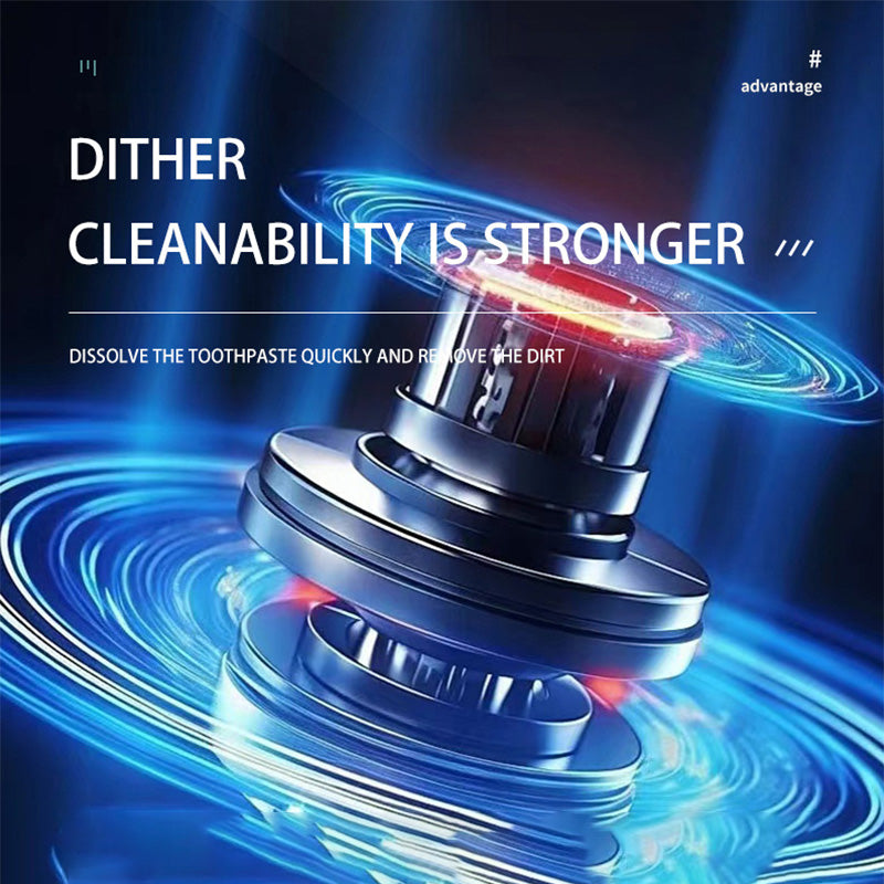 Arenzza ultrasonic teeth cleaner with multi-function and multi-speed settings, featuring a sleek handheld design for oral health.