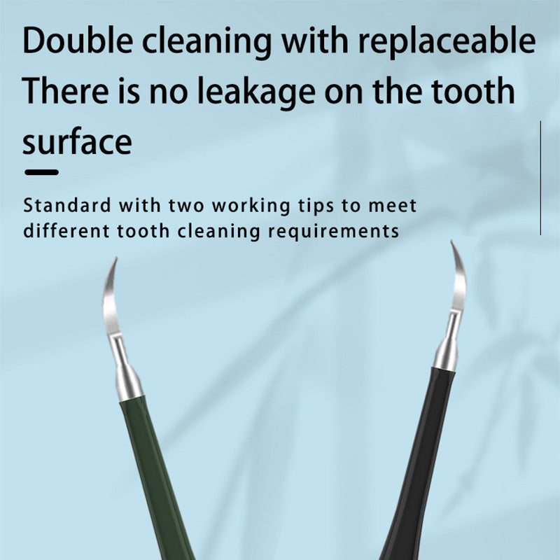 Arenzza ultrasonic teeth cleaner with multi-function and multi-speed settings, featuring a sleek white handheld device for dental health.