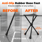 Arenzza folding walking cane with seat, portable health and beauty aid, featuring a black handle and foldable design for convenience.