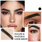 Arenzza vegan eyebrow gel in a clear tube, displaying the buildable, flake-resistant formula for 16-hour wear.