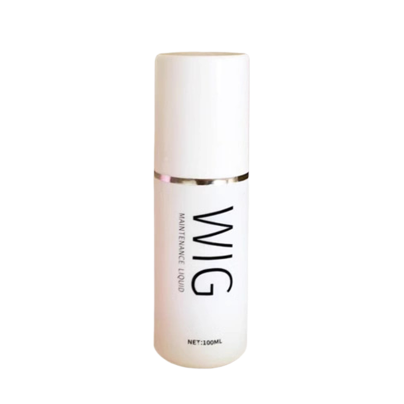 Arenzza wig hair care spray for synthetic and natural hair wigs, spray bottle with product label, in a health and beauty setting.
