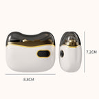 Arenzza 2-in-1 electric nail clipper and polisher in a sleek design, showing the device with a cutting and polishing attachment.