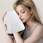 Arenzza 3-speed cordless hand massager with heat and compression, showing the device with textured grips and control buttons.