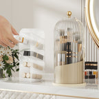 Arenzza sliding lid toothbrush organizer with hygienic design, drip-free features, and space-saving storage for bathroom organization.