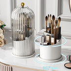 Arenzza sliding lid toothbrush organizer with hygienic design, drip-free features, and space-saving layout for bathroom storage.