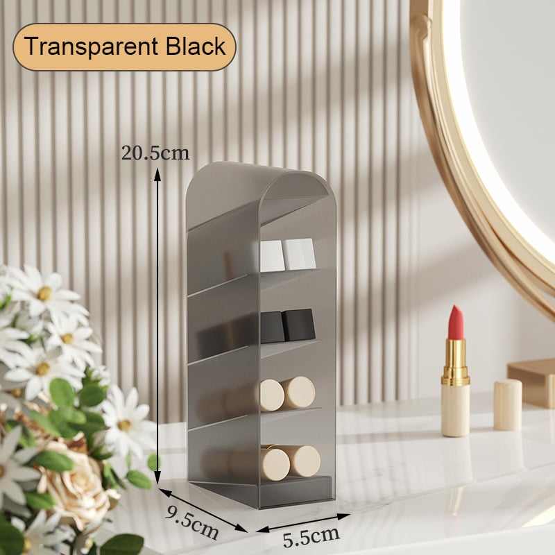 Arenzza sliding lid toothbrush organizer with hygienic design, drip-free, space-saving, in a bathroom setting.