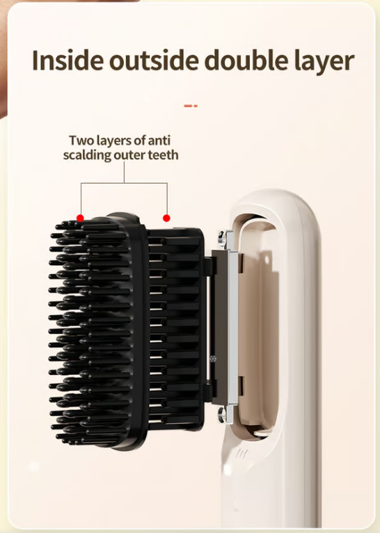 Arenzza cordless USB negative ion hair straightener with sleek design, perfect for styling hair on the go.