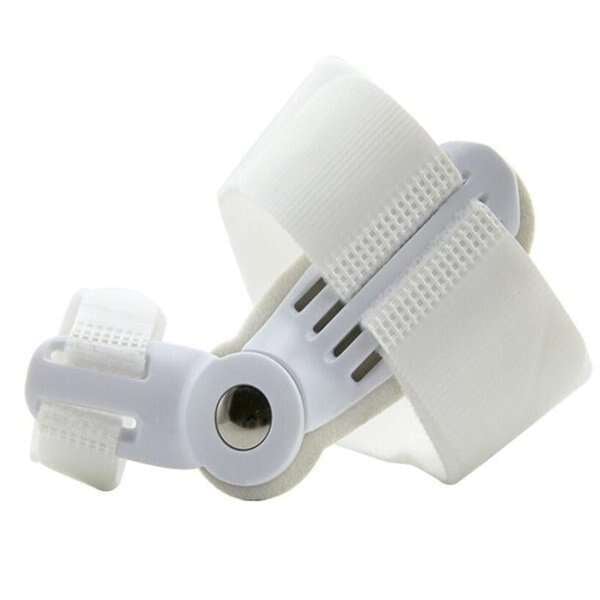Arenzza bunion corrector for men and women, showing a comfortable silicone toe separator and support device on a foot.