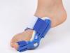 Arenzza bunion corrector for men and women, showing a soft, adjustable silicone sleeve designed to realign the big toe.
