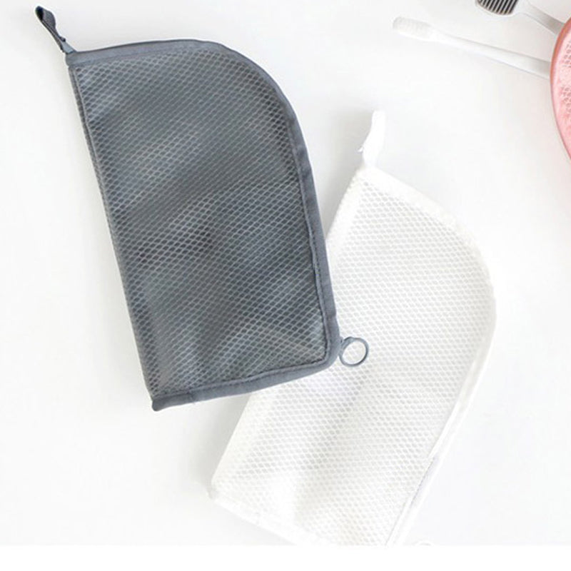 Aarenza lightweight travel toiletry bag for health and beauty, with multiple compartments for organizing toiletries.