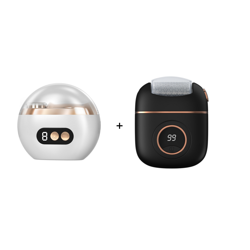 Arenzza multi-functional electric nail trimmer with ergonomic design, featuring a sleek body and various grinding attachments.