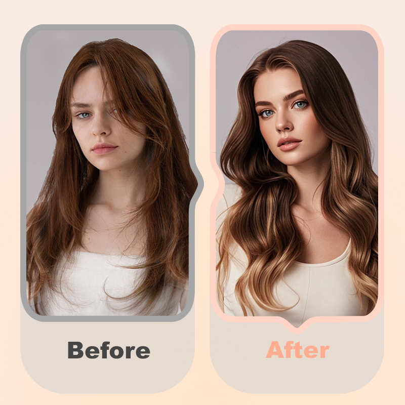 Arenzza portable air cushion hair brush with a black handle and air cushion pad, designed for gentle hair styling and detangling.