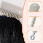 Arenzza portable air cushion hair brush with ergonomic handle and soft bristles for gentle hair styling and scalp massage.