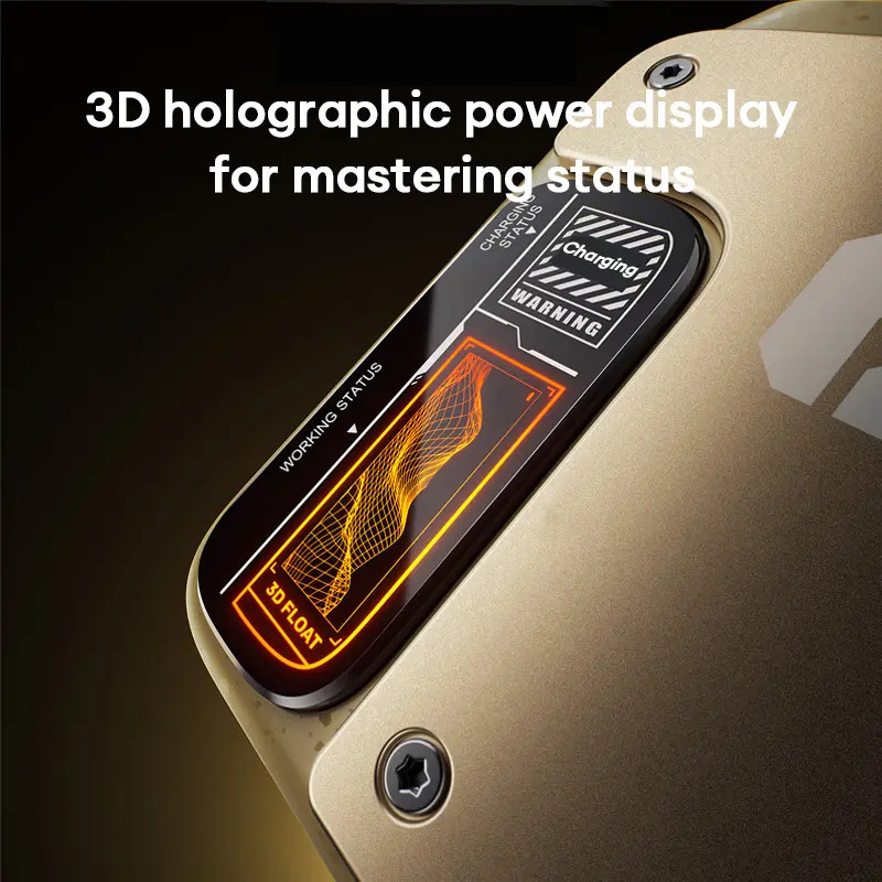 Aarenza men's portable waterproof electric shaver with a sleek design, ideal for travel and wet or dry grooming.
