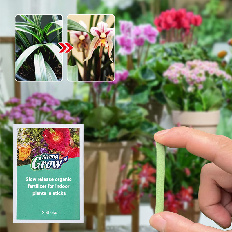 Organic fertilizer sticks for plants by Arenzza, slow-release home and garden fertilizer in a natural stick form.
