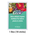 Arenzza slow-release organic fertilizer sticks for plants, shown in a garden setting, ready for use in home and garden gardening.